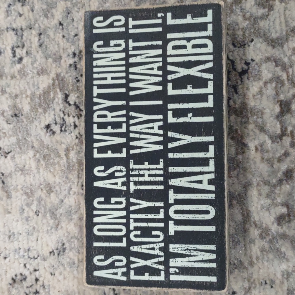 Wooden sign